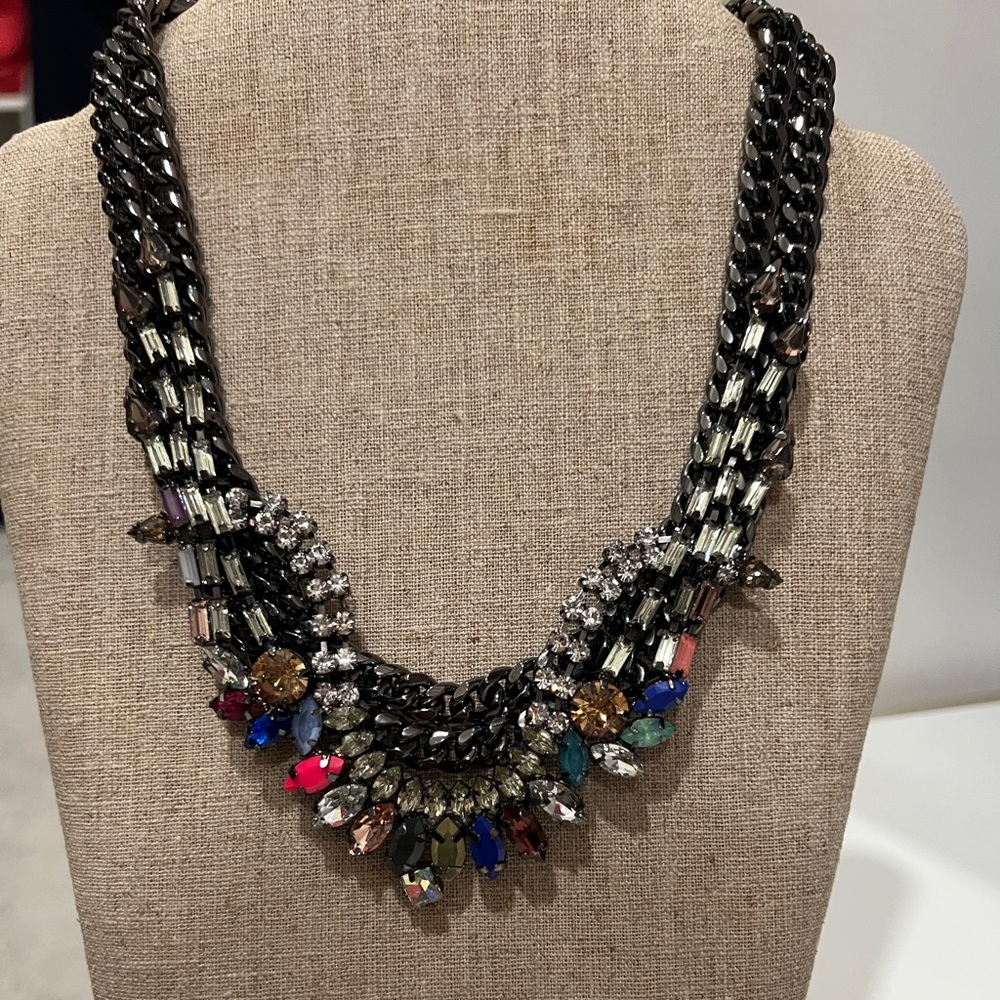 Stella & Dot vintage Mix it up Elegant Multicolor Statement Necklace